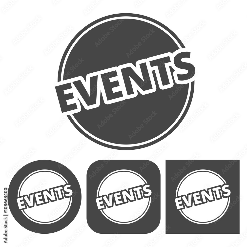 Event icon - vector icons set