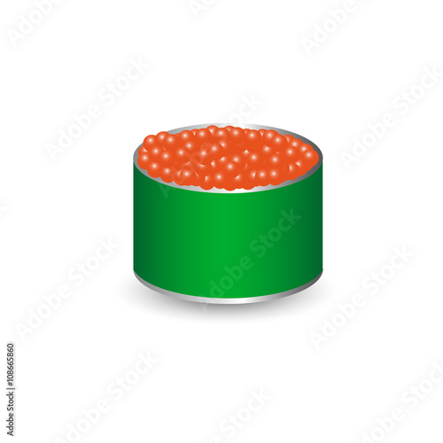 Bank of red caviar