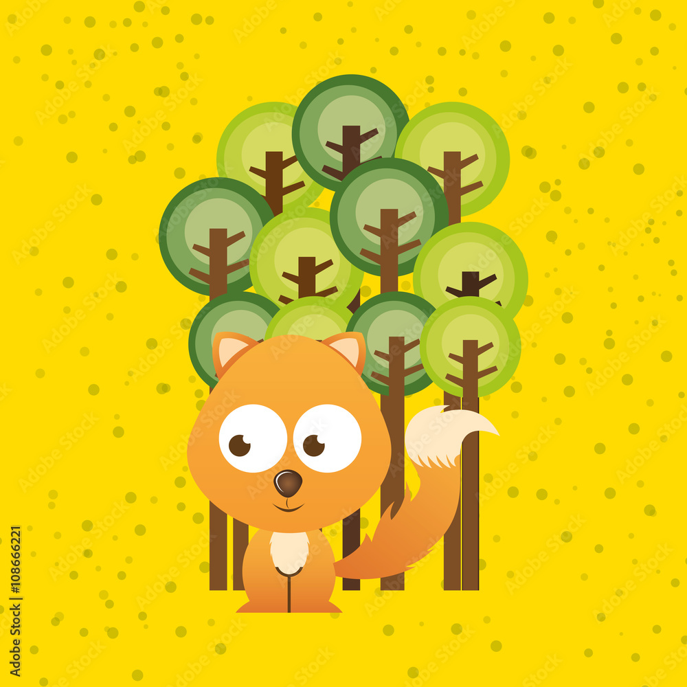 Naklejka premium cute animal design