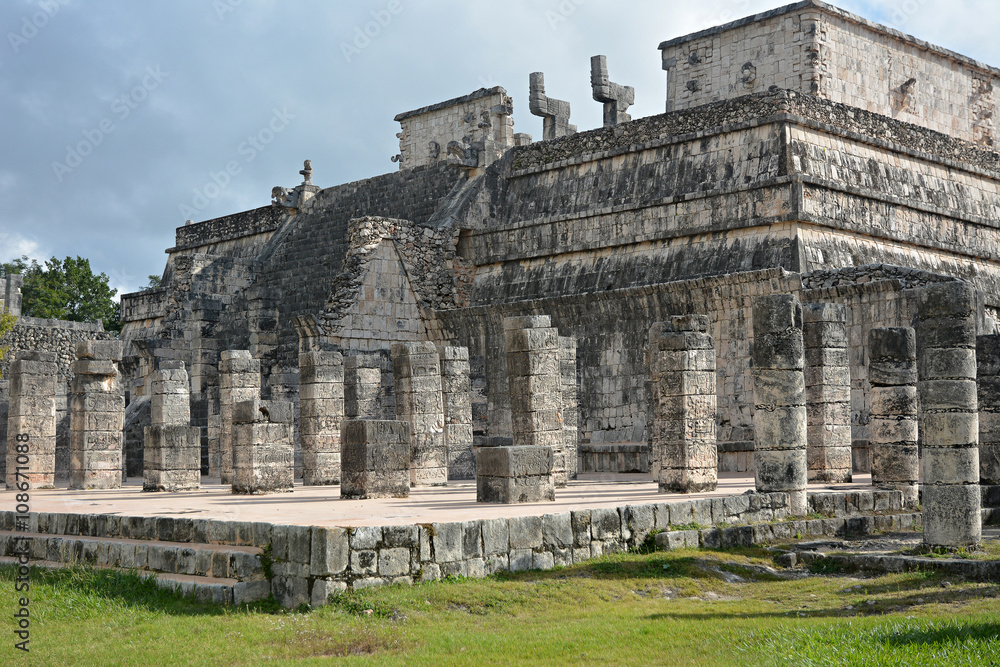 The Governor's Palace (a thousand columns).
Mayan archeological site of Chichen Itza. The Governor's Palace (a thousand columns).
Mayan archeological site of Chichen Itza.
