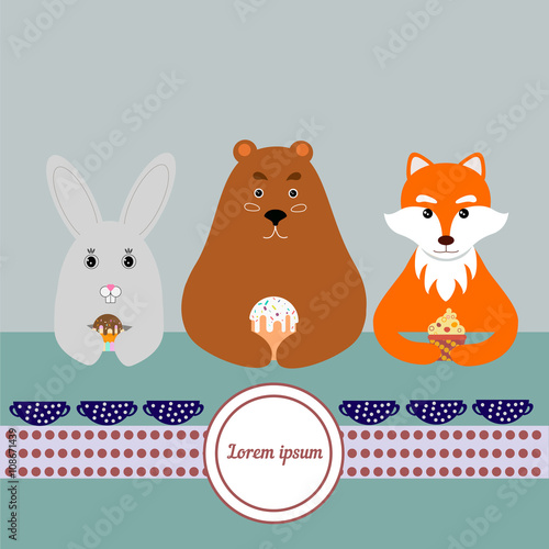 animals greeting card