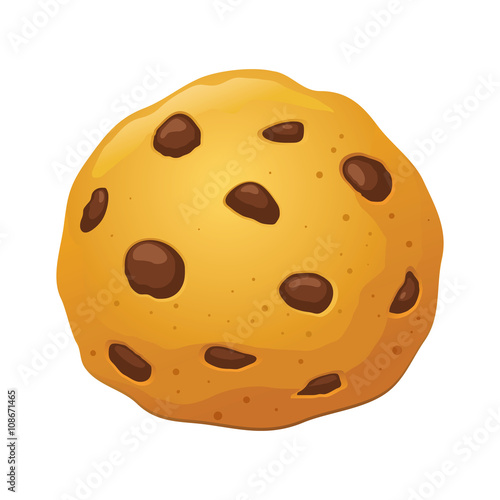 Chocolate Chip Cookies Vector Illustration