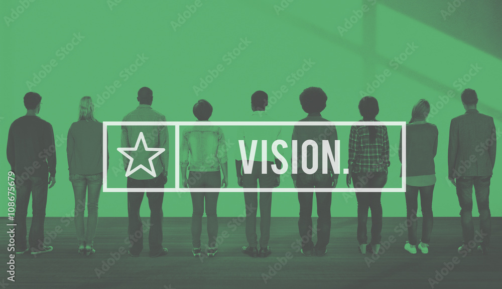 Fototapeta premium Vision Aspiration Direction Goals Inspiration Concept