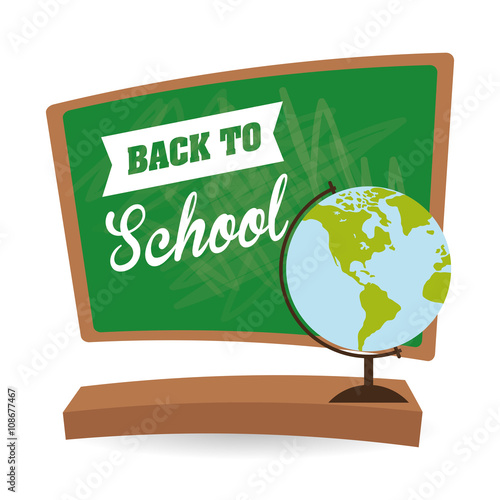 Flat illustration of Back to School design 