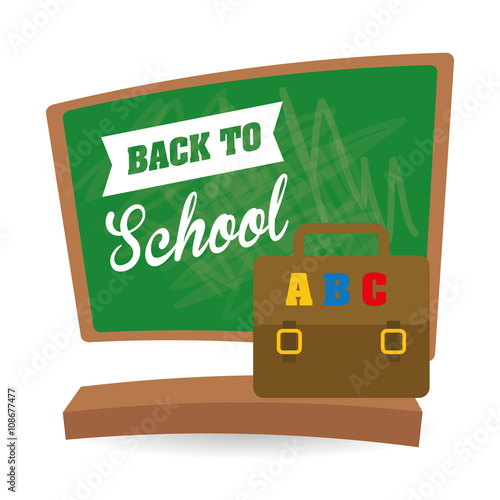 Flat illustration of Back to School design 