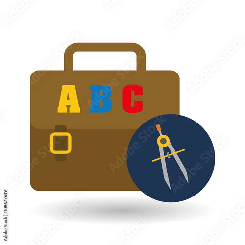 Flat illustration of Back to School design 