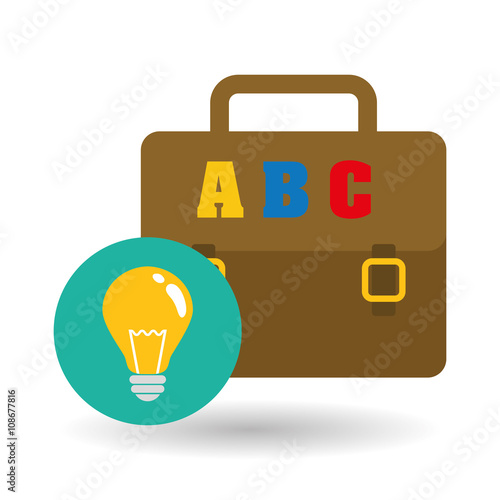 Flat illustration of Back to School design 