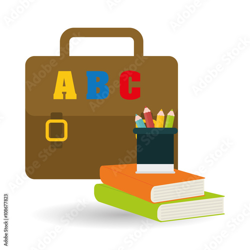 Flat illustration of Back to School design 