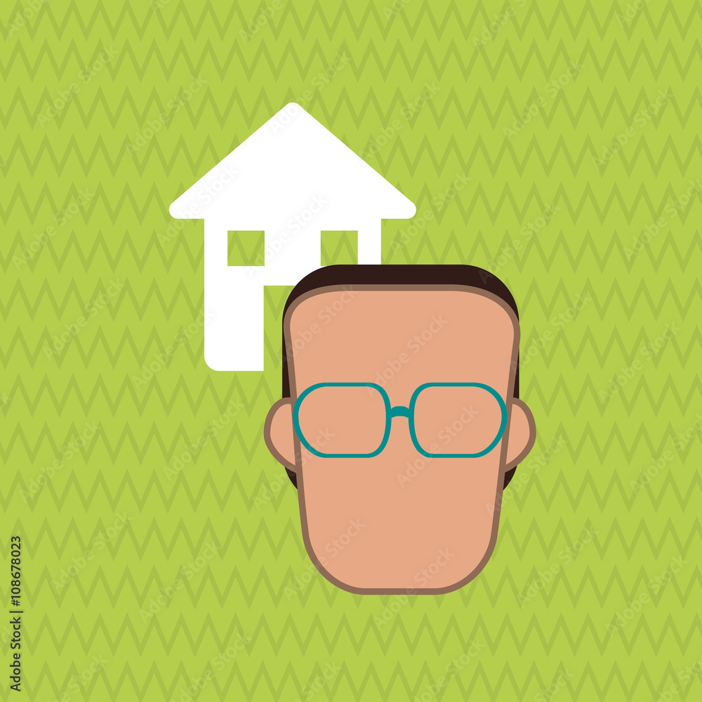 icon of business people, vector design