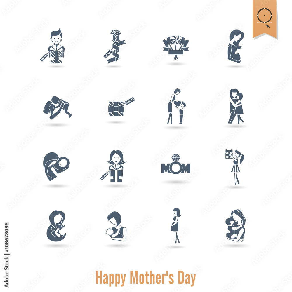 Happy Mothers Day Icons Happy Mothers Day Icons