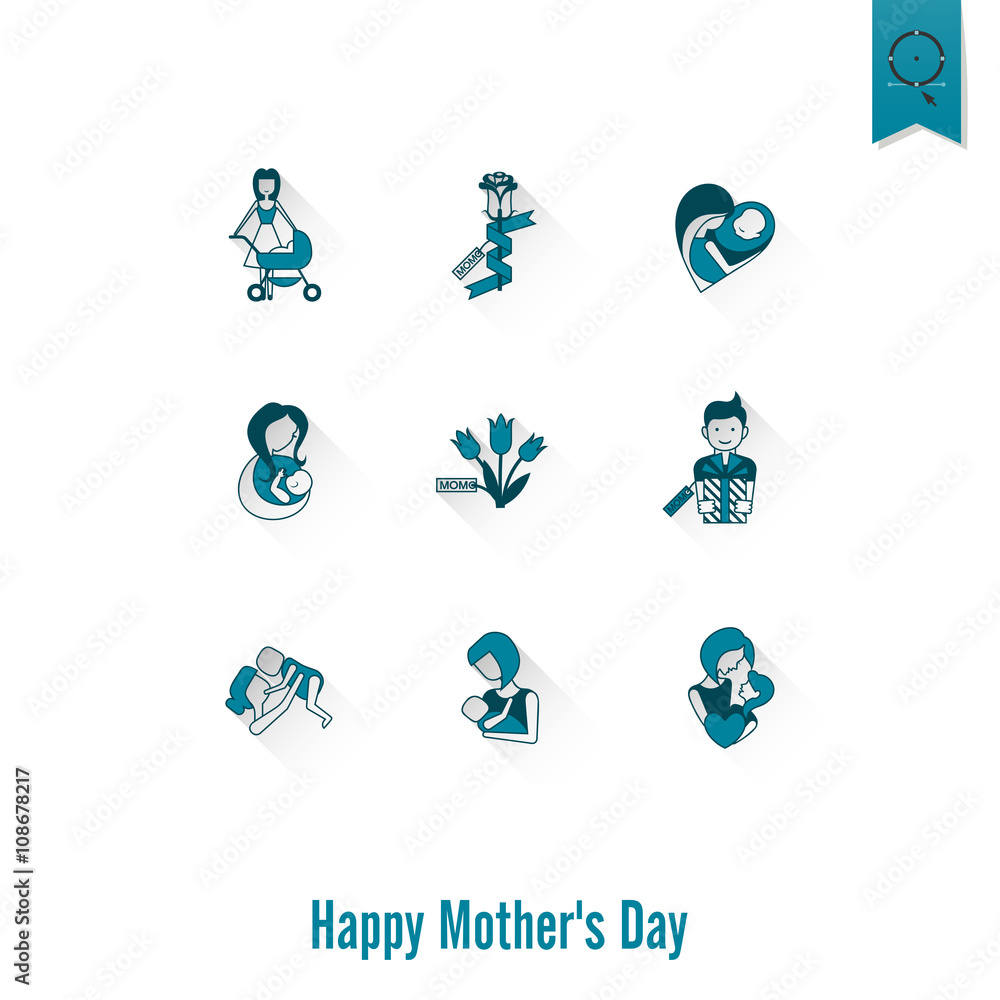 Happy Mothers Day Icons Happy Mothers Day Icons