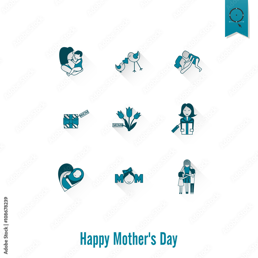 Happy Mothers Day Icons Happy Mothers Day Icons