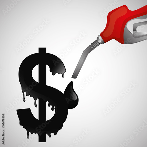 Flat illustration about Oil price, petroleum and gas concepts