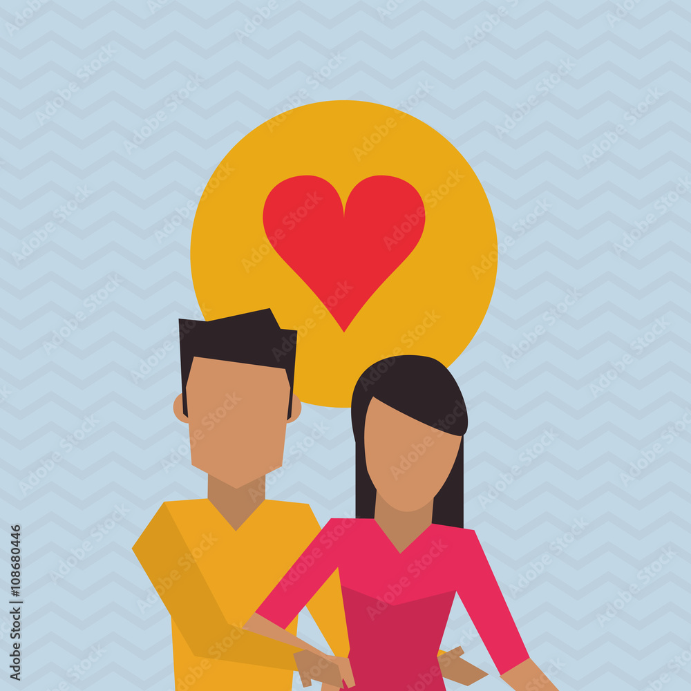 Flat illustration of family design Flat illustration of family design