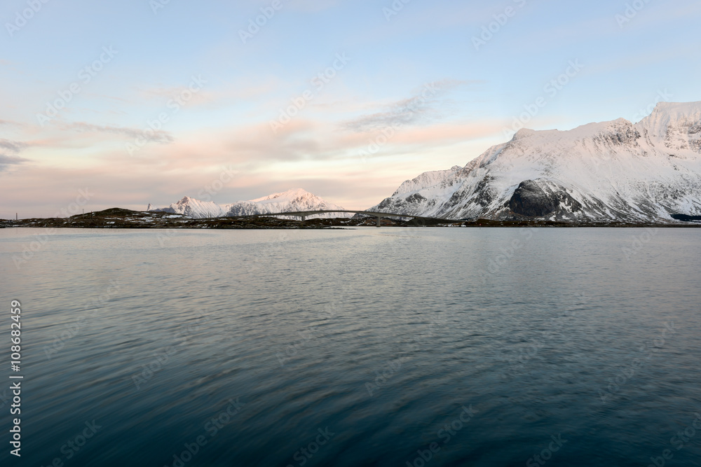 Fototapeta premium Fredvang Bridges - Lofoten Islands, Norway