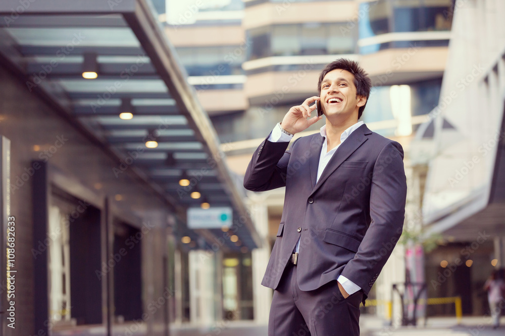 Portrait of confident businessman outdoors Portrait of confident businessman outdoors