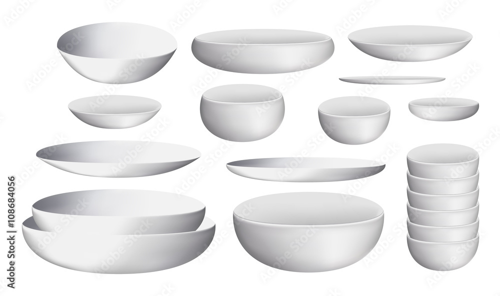 white ceramic bowl and dishes
white ceramic bowl and dishes