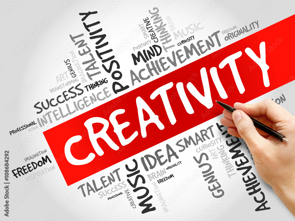 Fototapeta premium Creativity word cloud concept