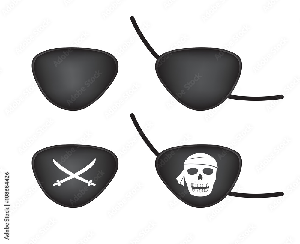 pirate eye patch Stock Vector | Adobe Stock
