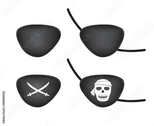 pirate eye patch Fototapeta