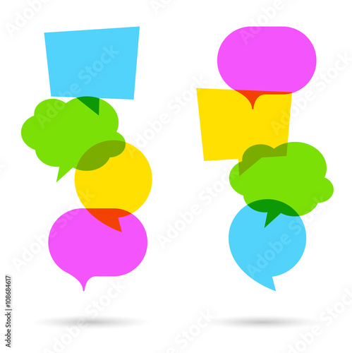 4 bulles / 4 speech bubbles