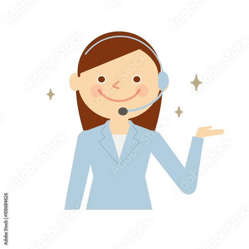コールセンター　女性　案内