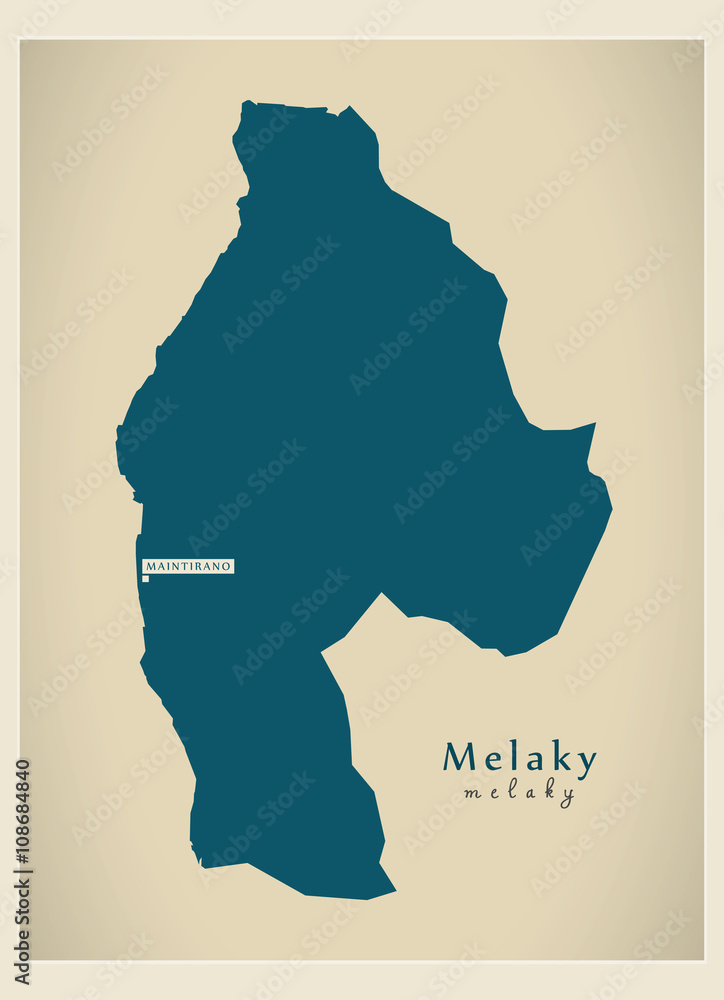 Modern Map - Melaky MG