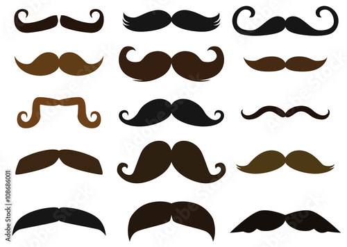 A collection of different mustaches