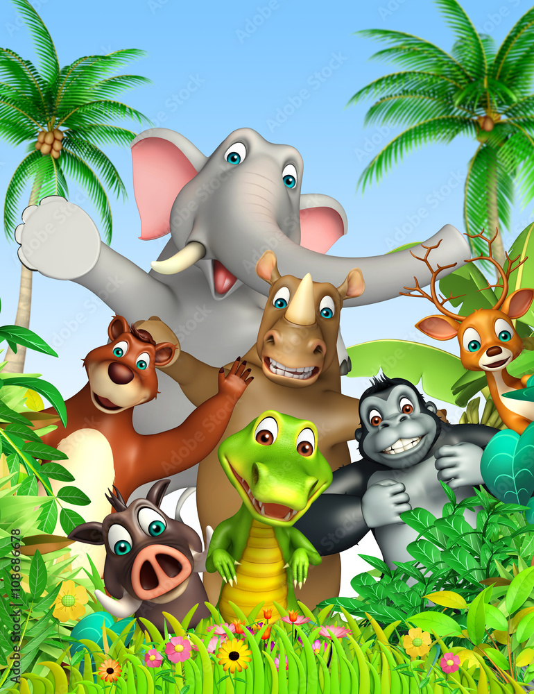 Naklejka premium wild animal