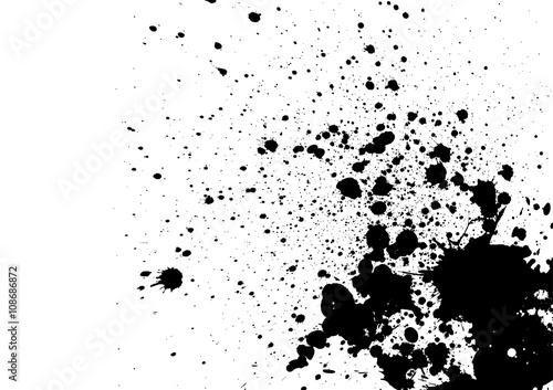 vector Splatter Background black color. illustration vector desi