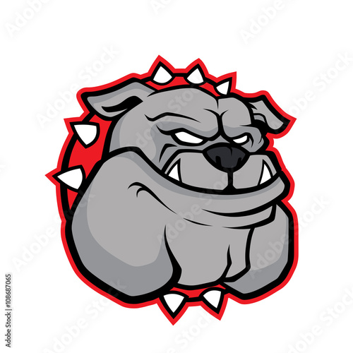 Bulldog head mascot