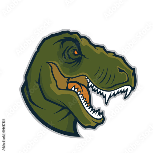 Raptor head mascot © sundatoon