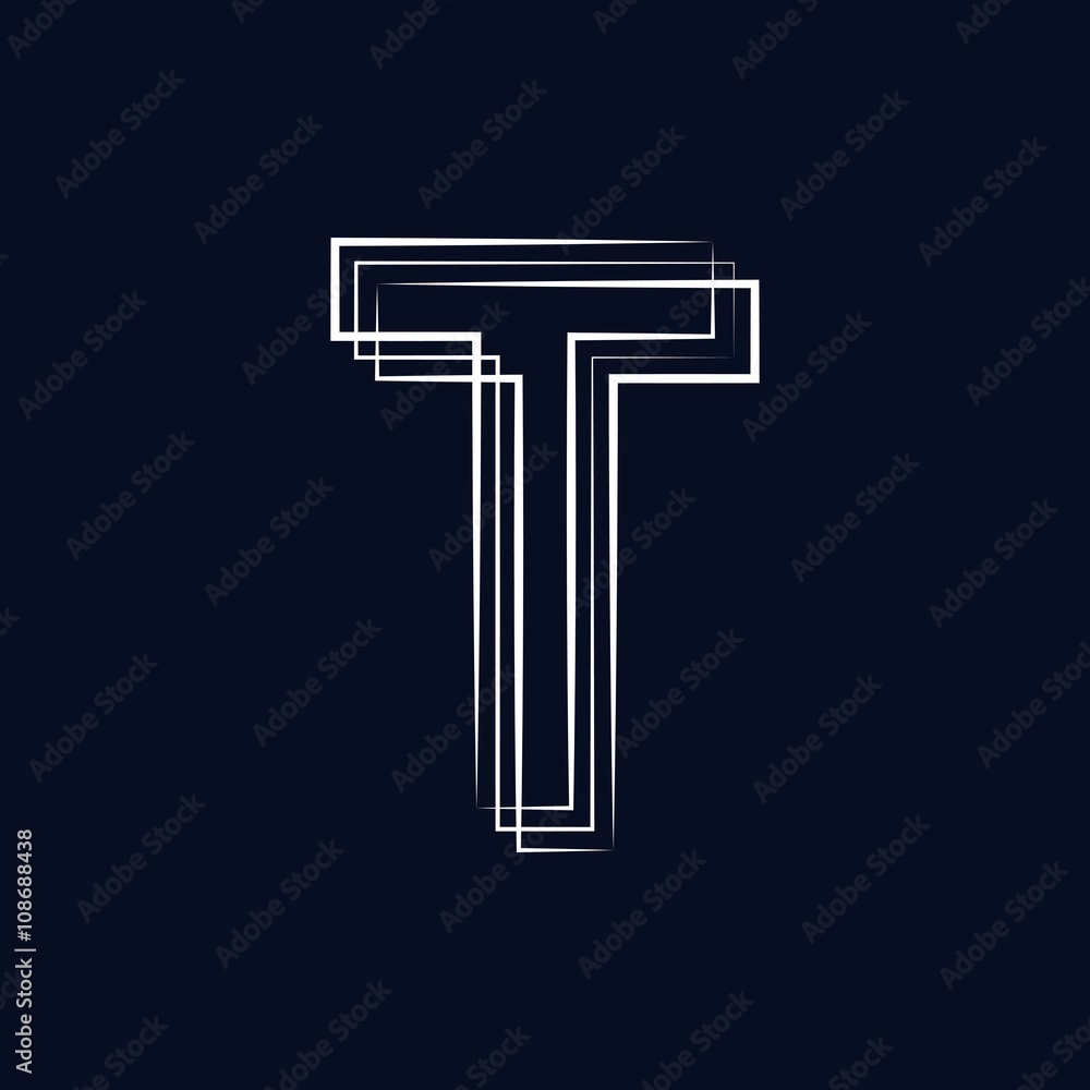 initial letter t abstract initial letter t abstract
