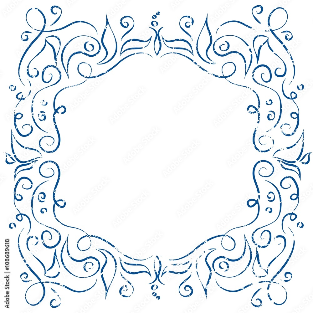 Simple decorative ornate frame. Vector illustration Simple decorative ornate frame. Vector illustration