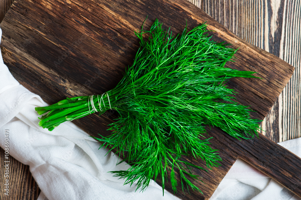 Fototapeta premium Bunch of fresh organic dill