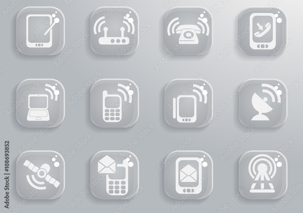 Mobile icon set Mobile icon set