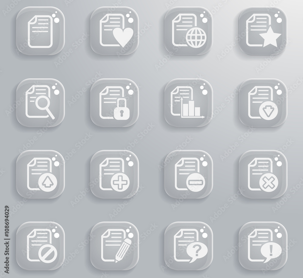 document icon set