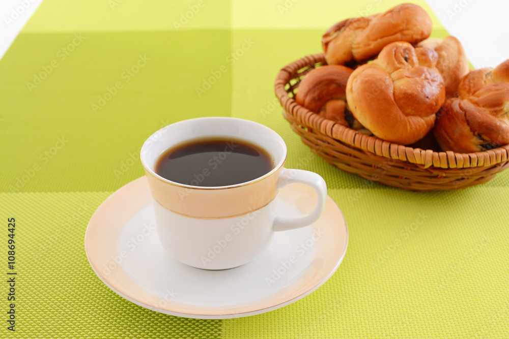 おいしそうなパンとコーヒー おいしそうなパンとコーヒー