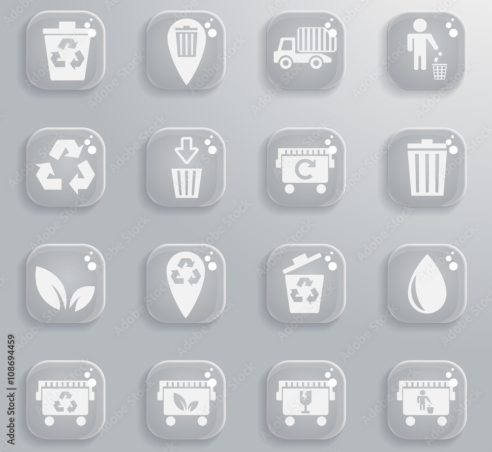 Garbage simply icons Garbage simply icons