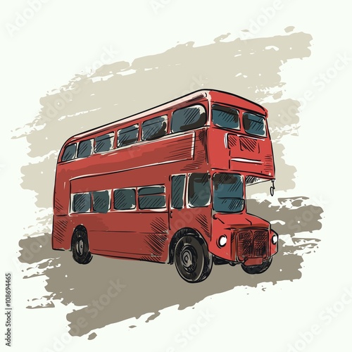 classic red double decker bus
