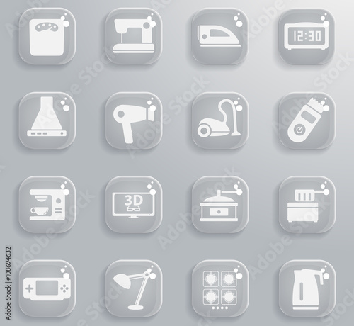 Home applicances simply icons