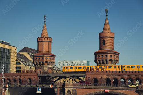 oberbaum bridge (Oberbaumbruecke) in berlin, kreuzberg