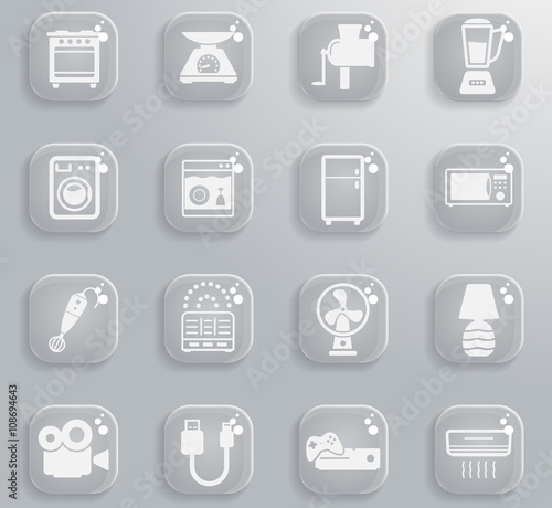 Home applicances simply icons