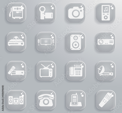 Home applicances simply icons