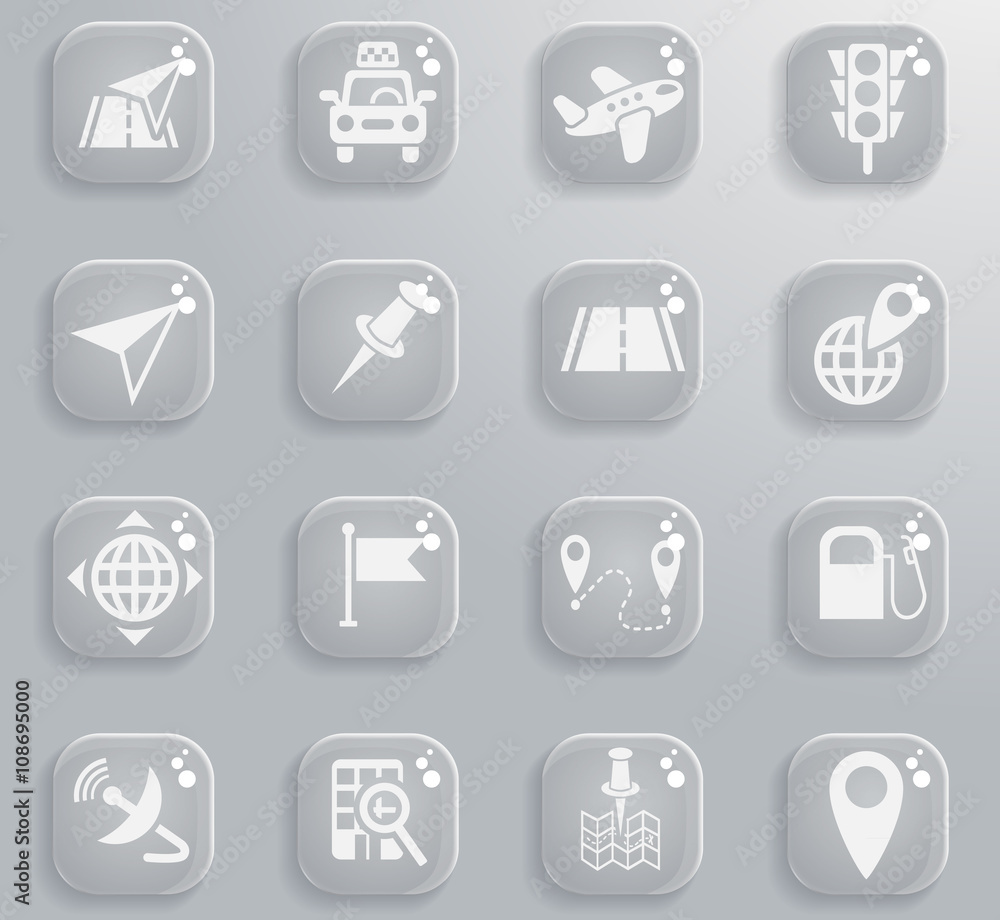 navigation ransport map icon set navigation ransport map icon set