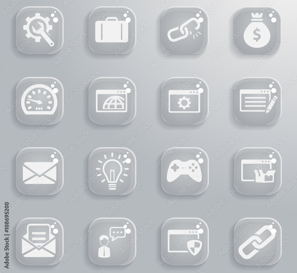 SEO and development simply icons SEO and development simply icons