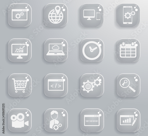 SEO and development simply icons