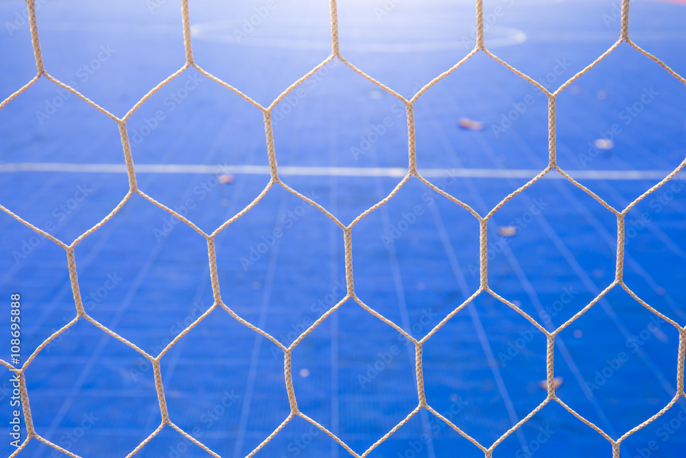 Goal net with futsal field Goal net with futsal field