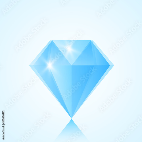 Blue diamond icon