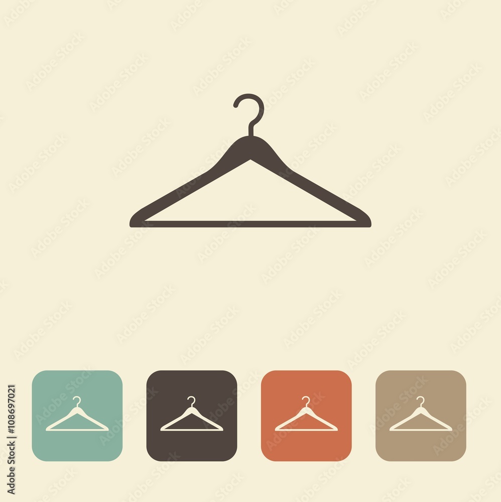 Clothes hanger. Vector Illustration Clothes hanger. Vector Illustration